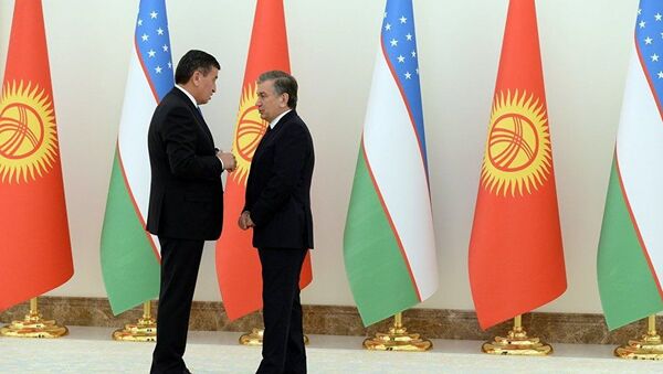 Президент Кыргызстана Сооронбай Жээнбеков и президент Узбекистана Шавкат Мирзиёев - Sputnik Узбекистан