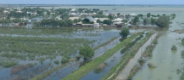 Наводнение в Мактааральском районе - Sputnik Узбекистан