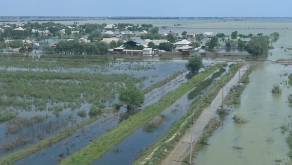 Наводнение в Мактааральском районе - Sputnik Узбекистан