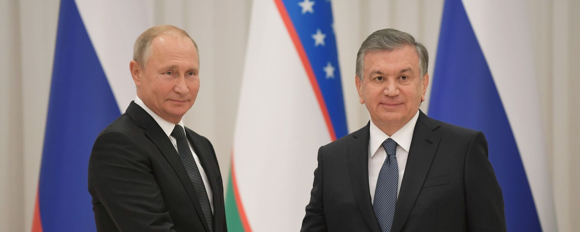 Встреча: Владимир Путин и Шавкат Мирзиёев - Sputnik Узбекистан, 1920, 09.04.2021