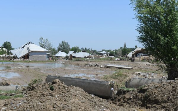 Населенные пункты, пострадавшие от наводнения в Сырдарьинской области - Sputnik Узбекистан