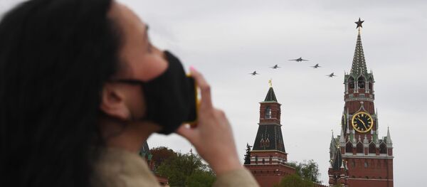 Воздушный парад Победы в Москве Воздушный парад Победы в Москве - Sputnik Ўзбекистон