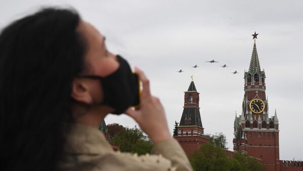 Воздушный парад Победы в Москве - Sputnik Ўзбекистон