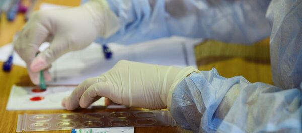 Сдача крови сотрудниками Росгвардии - Sputnik Узбекистан