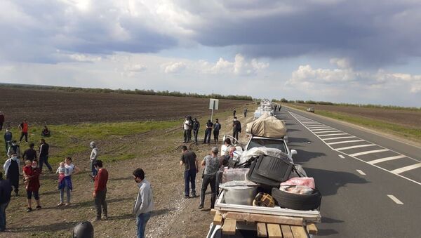 На границе с Самарской областью развернулся палаточный городок мигрантов - Sputnik Ўзбекистон
