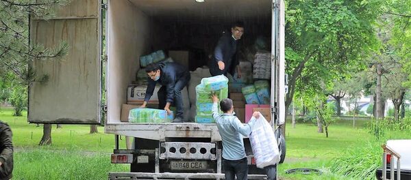 Минюст и Общенациональное движение Юксалиш доставили сырдарьинцам очередную партию гумпомощи - Sputnik Узбекистан