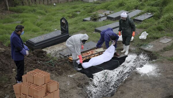 Похороны человека, скончавшегося от COVID-19 - Sputnik Ўзбекистон