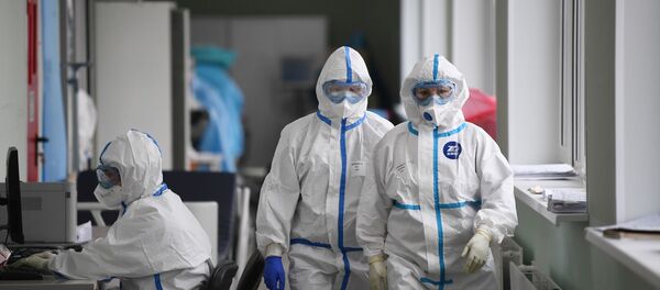 Госпиталь COVID-19 в ГКБ №15 имени О. М. Филатова Госпиталь COVID-19 в ГКБ №15 имени О. М. Филатова - Sputnik Ўзбекистон