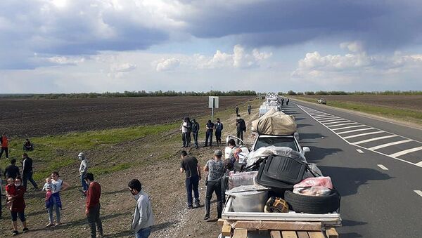 Очередь автомобилей на границе с Казахстаном - Sputnik Узбекистан