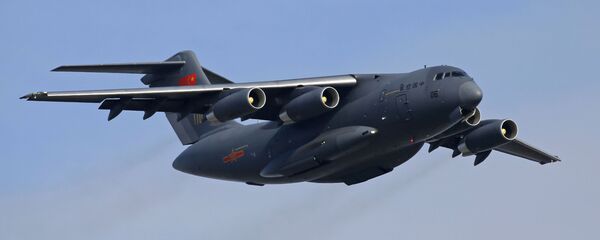 Samolet VVS KNR Xian Y-20 na mejdunarodnoy aviatsionno-kosmicheskoy vistavke v Chjuxae - Sputnik O‘zbekiston