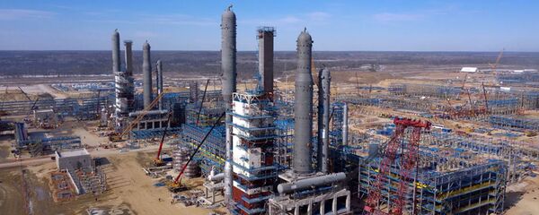 Строительство Амурского газоперерабатывающего завода Строительство Амурского газоперерабатывающего завода - Sputnik Ўзбекистон