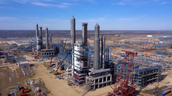 Строительство Амурского газоперерабатывающего завода - Sputnik Узбекистан