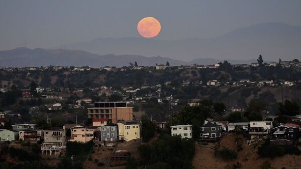 Полная луна в Лос-Анджелесе  - Sputnik Узбекистан