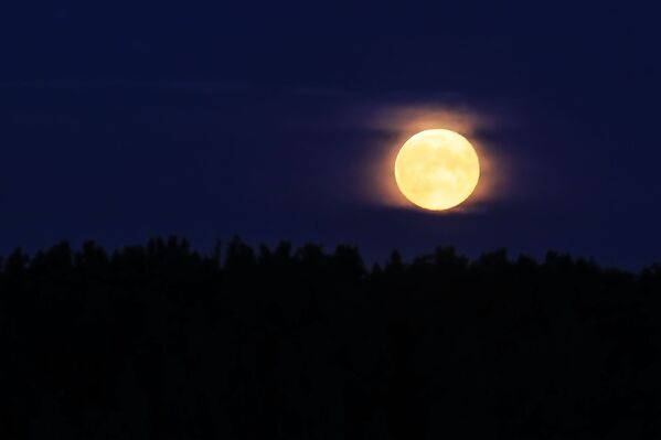 Фаза лунного затмения кровавая луна в Тверской области - Sputnik Узбекистан