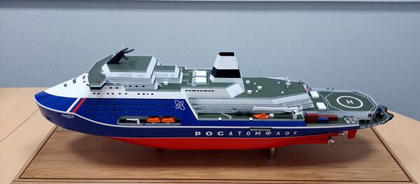 Атомный ледокол Лидер, проект 10510 - Sputnik Ўзбекистон