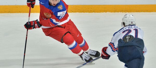 Хоккей. Молодежный чемпионат мира. Матч Россия - США - Sputnik Узбекистан