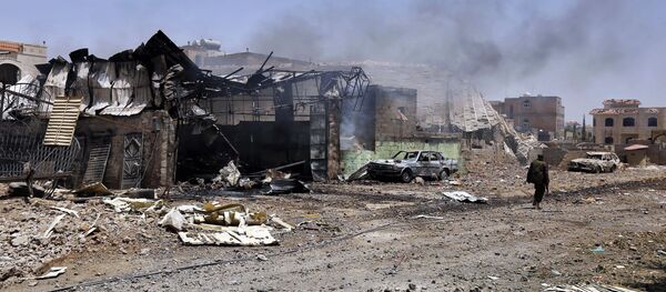 Последствия авиаударов ВВС коалиции по Йемену Последствия авиаударов ВВС коалиции по Йемену - Sputnik Ўзбекистон