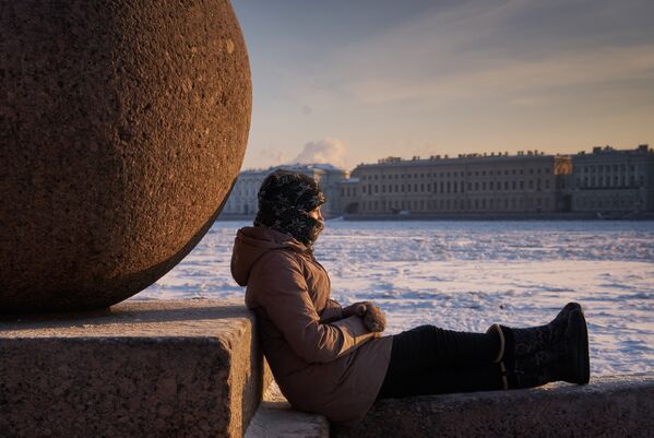 Зимняя погода в Санкт-Петербурге - Sputnik Узбекистан