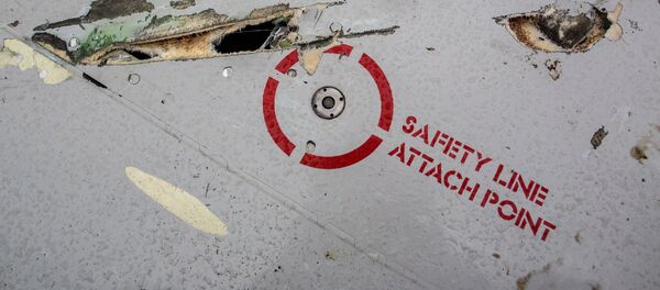 Возможные повреждения от авиационной пушки или осколков ракеты на крыле Boeing 777 Возможные повреждения от авиационной пушки или осколков ракеты на крыле Boeing 777 - Sputnik Узбекистан