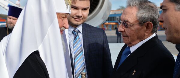 Визит Патриарха Кирилла на Кубу Визит Патриарха Кирилла на Кубу - Sputnik Узбекистан