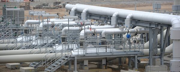 Участок магистрального газопровода  - Sputnik Ўзбекистон