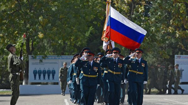 Мероприятия по случаю 70-летнего юбилея 201-й российской военной базы, дислоцированной в Душанбе - Sputnik Ўзбекистон