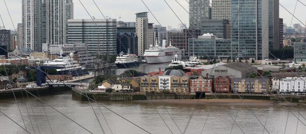 Вид на Лондон с крыши O2 Арены Вид на Лондон с крыши O2 Арены - Sputnik Узбекистан