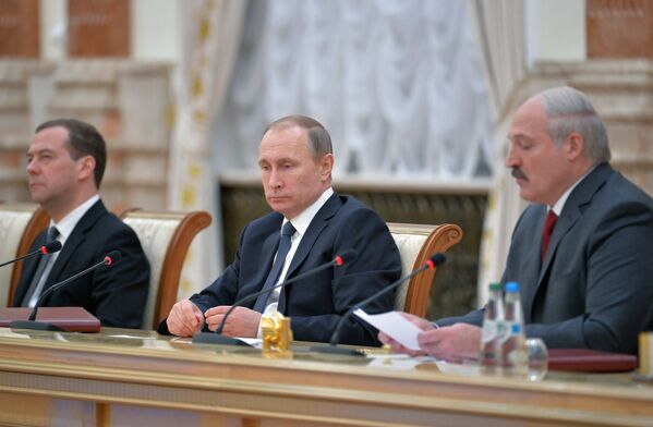 Заседание Высшего Государственного Совета Союзного государства России и Беларуси - Sputnik Узбекистан