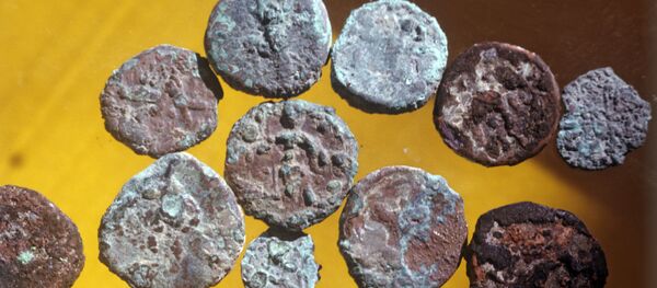 Кушанские монеты Кушанские монеты - Sputnik Ўзбекистон