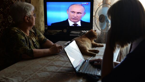 Трансляция Прямой линии с Владимиром Путиным - Sputnik Узбекистан