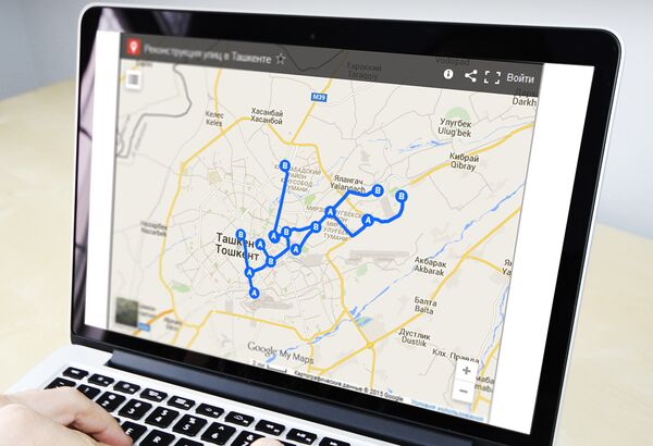 Схема реконструкции улиц - Sputnik Узбекистан