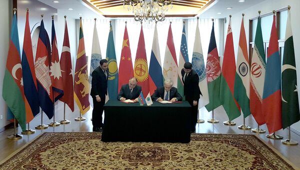 Подписания меморандума о статусе Азербайджана в качестве партнера ШОС - Sputnik Узбекистан