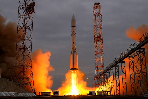 Запуск первой миссии Евросоюза и России  ЕxoМars-2016 - Sputnik Узбекистан