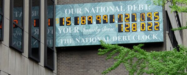 Счетчик государственного долга США. 2012 год Счетчик государственного долга США. 2012 год - Sputnik Ўзбекистон