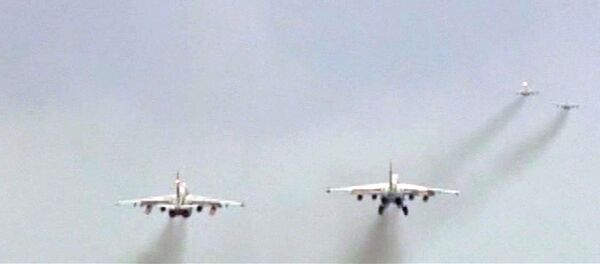 Путь домой: российские штурмовики Су-25 покинули Сирию Путь домой: российские штурмовики Су-25 покинули Сирию - Sputnik Узбекистан