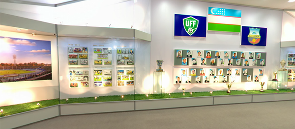 Музей футбола Узбекистана внутри стадиона Бунёдкор Музей футбола Узбекистана внутри стадиона Бунёдкор - Sputnik Узбекистан