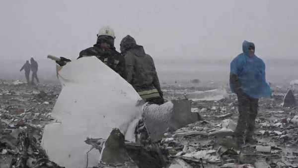 Спасатели собирали обломки Boeing 737-800  в Ростове-на-Дону - Sputnik Узбекистан