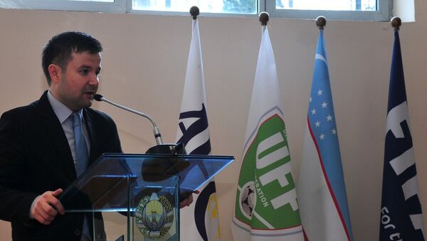 Пресс-секретарь Федерации футбола Узбекистана Санджар Ризаев - Sputnik Узбекистан