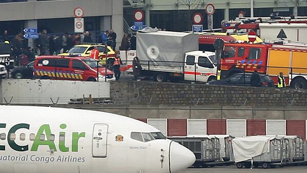 Ситуация в после взрыва в аэропорту Брюсселя - Sputnik Узбекистан