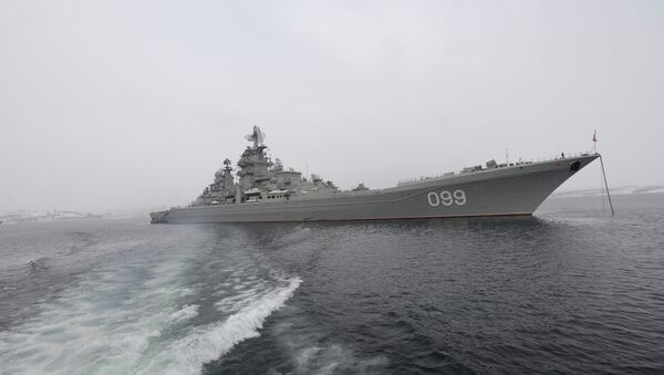 Тяжелый атомный ракетный крейсер Петр Великий - Sputnik Узбекистан