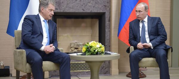 Россия президенти В. Путин Финляндия президенти С. Ниинистё билан учрашди - Sputnik Ўзбекистон