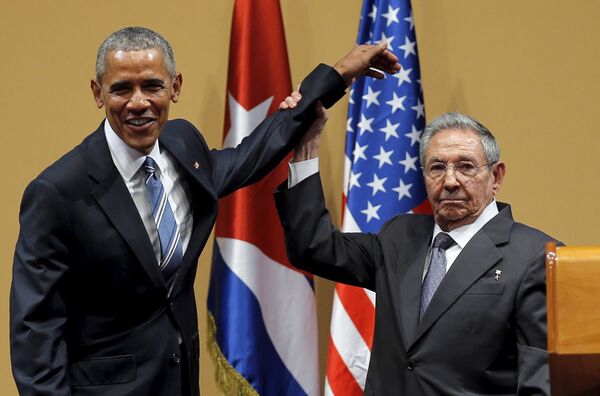 Барак Обама и Рауль Кастро - Sputnik Узбекистан