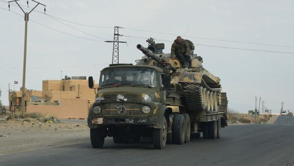 Сирийская армия и отряды ополчения на подступах к Пальмире - Sputnik Узбекистан