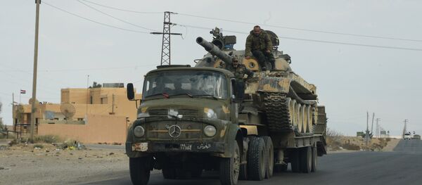 Сирийская армия и отряды ополчения на подступах к Пальмире - Sputnik Узбекистан