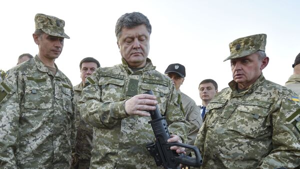 Ukraina prezidenti P. Poroshenko - Sputnik Oʻzbekiston