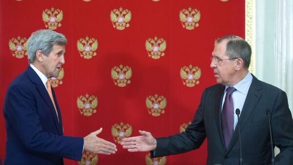 Пресс-конференция главы МИД РФ С. Лаврова и госсекретаря США Д. Керри в Москве - Sputnik Узбекистан
