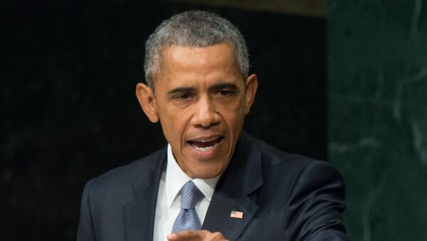 AQSh prezidenti Barak Obama BMT Bosh Assambleyasi 70 sessiyasida - Sputnik O‘zbekiston