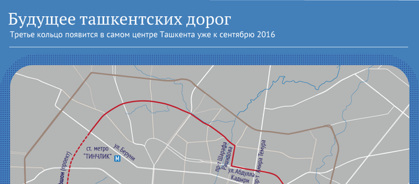 Будущее ташкентских дорог: новые развязки и третье транспортное кольцо - Sputnik Узбекистан