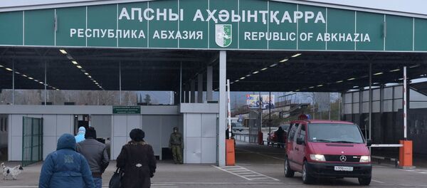 Абхазо-российская граница Абхазо-российская граница - Sputnik Ўзбекистон