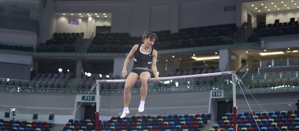 Гимнастка Оксана Чусовитина Гимнастка Оксана Чусовитина - Sputnik Узбекистан